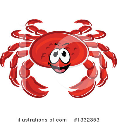 Royalty-Free (RF) Crab Clipart Illustration by Vector Tradition SM - Stock Sample #1332353