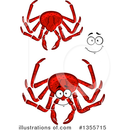 Royalty-Free (RF) Crab Clipart Illustration by Vector Tradition SM - Stock Sample #1355715