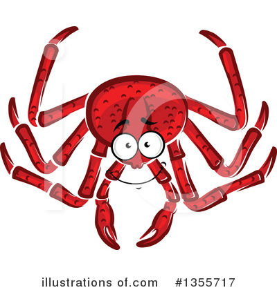 Royalty-Free (RF) Crab Clipart Illustration by Vector Tradition SM - Stock Sample #1355717