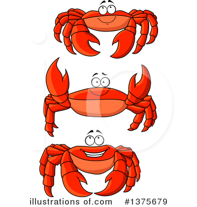 Royalty-Free (RF) Crab Clipart Illustration by Vector Tradition SM - Stock Sample #1375679