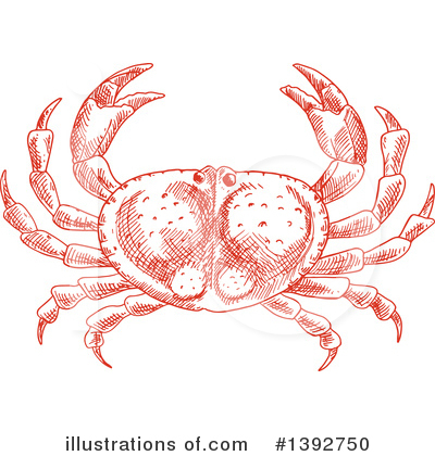Royalty-Free (RF) Crab Clipart Illustration by Vector Tradition SM - Stock Sample #1392750