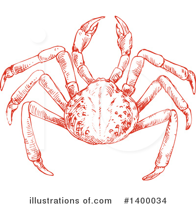 Royalty-Free (RF) Crab Clipart Illustration by Vector Tradition SM - Stock Sample #1400034