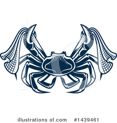 Royalty-Free (RF) Crab Clipart Illustration by Vector Tradition SM - Stock Sample #1439461