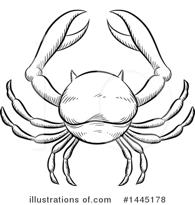 Royalty-Free (RF) Crab Clipart Illustration by cidepix - Stock Sample #1445178
