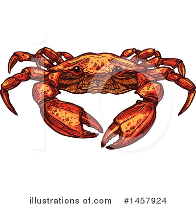 Royalty-Free (RF) Crab Clipart Illustration by Vector Tradition SM - Stock Sample #1457924