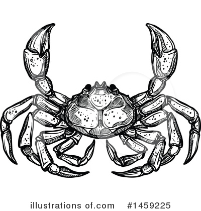 Royalty-Free (RF) Crab Clipart Illustration by Vector Tradition SM - Stock Sample #1459225