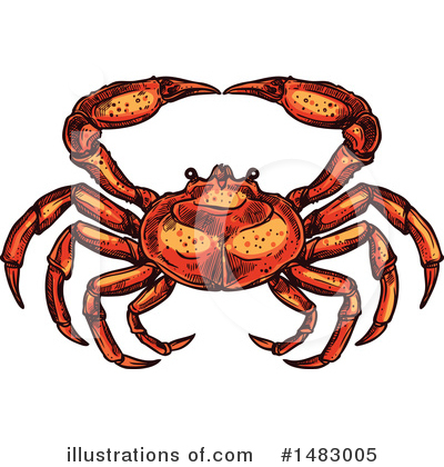 Royalty-Free (RF) Crab Clipart Illustration by Vector Tradition SM - Stock Sample #1483005