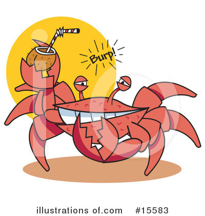 Royalty-Free (RF) Crab Clipart Illustration by Andy Nortnik - Stock Sample #15583