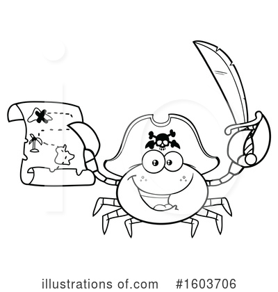 Royalty-Free (RF) Crab Clipart Illustration by Hit Toon - Stock Sample #1603706