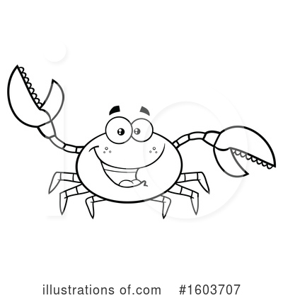 Royalty-Free (RF) Crab Clipart Illustration by Hit Toon - Stock Sample #1603707
