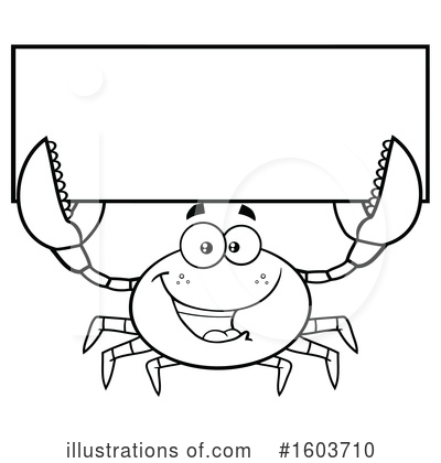 Royalty-Free (RF) Crab Clipart Illustration by Hit Toon - Stock Sample #1603710