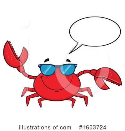 Royalty-Free (RF) Crab Clipart Illustration by Hit Toon - Stock Sample #1603724