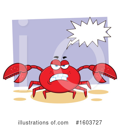 Royalty-Free (RF) Crab Clipart Illustration by Hit Toon - Stock Sample #1603727