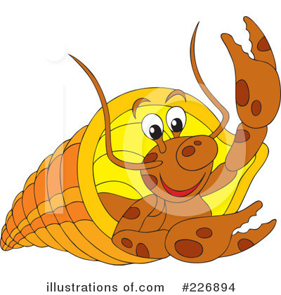 Royalty-Free (RF) Crab Clipart Illustration by Alex Bannykh - Stock Sample #226894