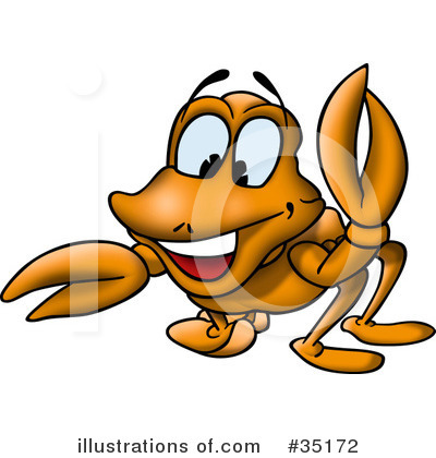 Royalty-Free (RF) Crab Clipart Illustration by dero - Stock Sample #35172