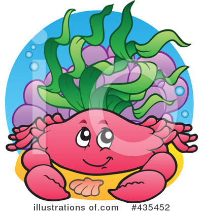 Royalty-Free (RF) Crab Clipart Illustration by visekart - Stock Sample #435452