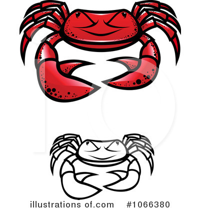Royalty-Free (RF) Crabs Clipart Illustration by Vector Tradition SM - Stock Sample #1066380