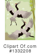 Crane Bird Clipart #1332208 by BNP Design Studio