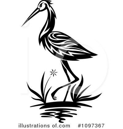 Royalty-Free (RF) Crane Clipart Illustration by Vector Tradition SM - Stock Sample #1097367