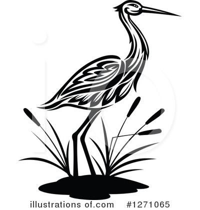 Royalty-Free (RF) Crane Clipart Illustration by Vector Tradition SM - Stock Sample #1271065