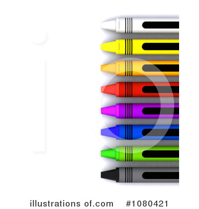 Royalty-Free (RF) Crayon Clipart Illustration by KJ Pargeter - Stock Sample #1080421