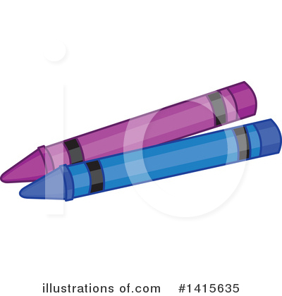 Royalty-Free (RF) Crayon Clipart Illustration by Pushkin - Stock Sample #1415635