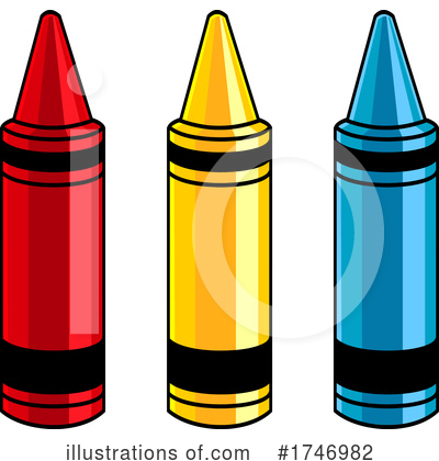 Royalty-Free (RF) Crayon Clipart Illustration by Hit Toon - Stock Sample #1746982