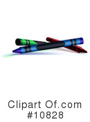 Crayons Clipart #10828 by Leo Blanchette