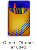 Crayons Clipart #10843 by Leo Blanchette