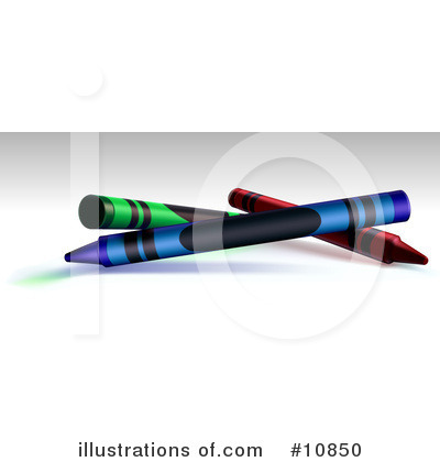 Royalty-Free (RF) Crayons Clipart Illustration by Leo Blanchette - Stock Sample #10850