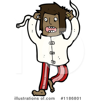 Royalty-Free (RF) Crazy Man Clipart Illustration by lineartestpilot - Stock Sample #1186801