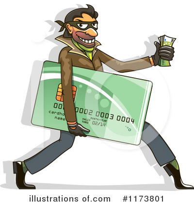Royalty-Free (RF) Credit Card Clipart Illustration by Vector Tradition SM - Stock Sample #1173801