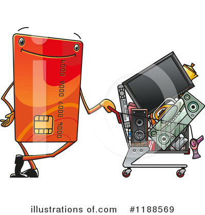 Royalty-Free (RF) Credit Card Clipart Illustration by Vector Tradition SM - Stock Sample #1188569