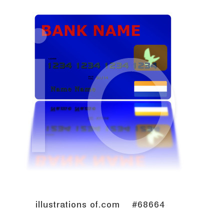Royalty-Free (RF) Credit Card Clipart Illustration by oboy - Stock Sample #68664