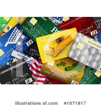 Royalty-Free (RF) Credit Cards Clipart Illustration by stockillustrations - Stock Sample #1071817