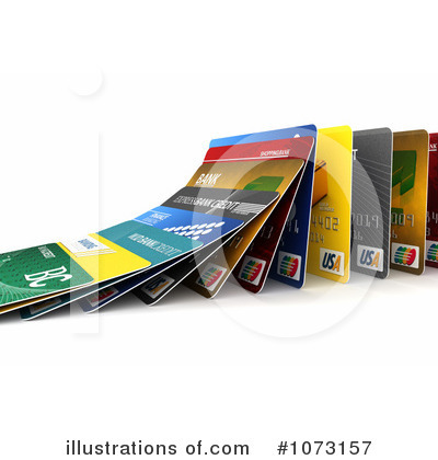 Royalty-Free (RF) Credit Cards Clipart Illustration by stockillustrations - Stock Sample #1073157
