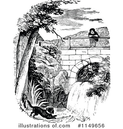 Royalty-Free (RF) Creek Clipart Illustration by Prawny Vintage - Stock Sample #1149656