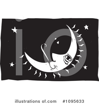 Royalty-Free (RF) Crescent Moon Clipart Illustration by xunantunich - Stock Sample #1095633