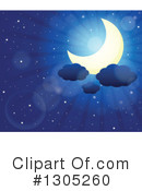 Crescent Moon Clipart #1305260 by visekart