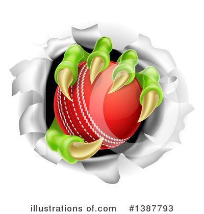 Royalty-Free (RF) Cricket Ball Clipart Illustration by AtStockIllustration - Stock Sample #1387793
