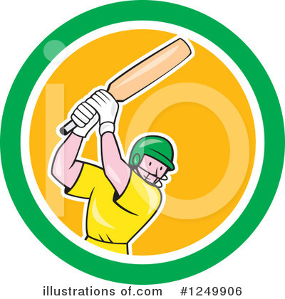 Royalty-Free (RF) Cricket Batsman Clipart Illustration by patrimonio - Stock Sample #1249906