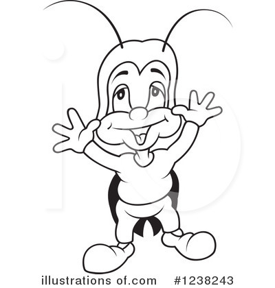 Royalty-Free (RF) Cricket Clipart Illustration by dero - Stock Sample #1238243