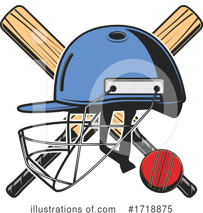 Cricket Ball Clipart #1718875 by Vector Tradition SM