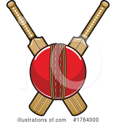 Cricket Ball Clipart #1764000 by Vector Tradition SM