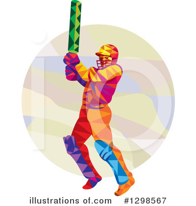 Royalty-Free (RF) Cricket Player Clipart Illustration by patrimonio - Stock Sample #1298567