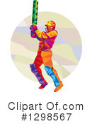 Cricket Player Clipart #1298567 by patrimonio