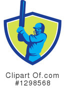 Cricket Player Clipart #1298568 by patrimonio