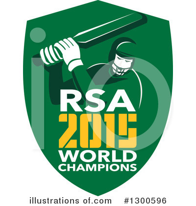 Royalty-Free (RF) Cricket Player Clipart Illustration by patrimonio - Stock Sample #1300596