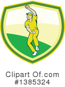 Cricket Player Clipart #1385324 by patrimonio