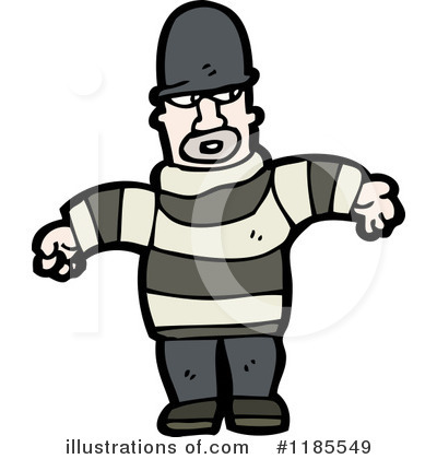Royalty-Free (RF) Criminal Clipart Illustration by lineartestpilot - Stock Sample #1185549
